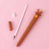 1Pc Creative Reindeer Cartoon Milu Deer Neutral Pen Cute Learning Stationery Fawn Water Signature Pen Black Ink for Hand Account Writing Stationery Of