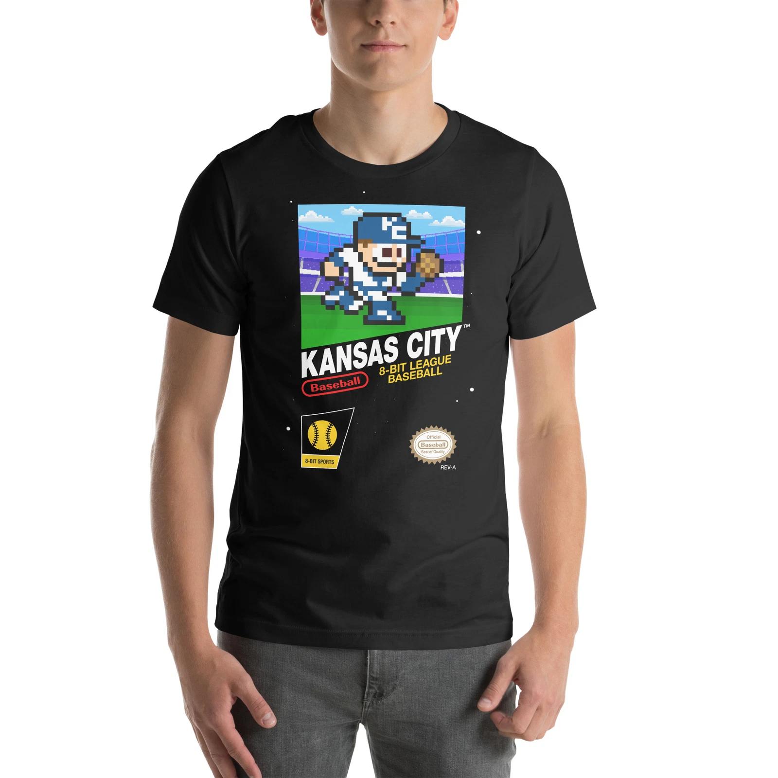 

Kansas City Royals Baseball Team Jersey 8-bit Nintendo NES Retro Vintage T-Shirt 3XL