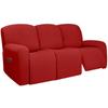 3 Seat Stretch Sectional Recliner Sofa Slipcover With Elastic Bottom Soft Washable Furniture Pet Protector Couch Cover
