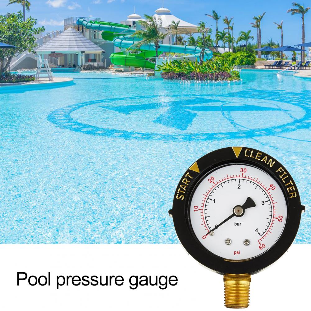 Přenosný měřič tlaku bazénového filtru 0-60 Psi IP67 Vodotěsný Široce používaný Měřič tlaku vody Pumpa pro plavání