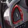 Real Soft Carbon Fiber Sticker For Kia Stinger CK 2019 2020 2021 2022 2023 LHD RHD Car Instrument AC Outlet Trim Accessories.