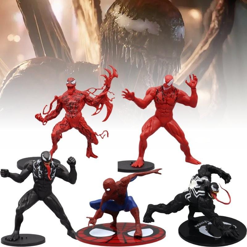 Wykwintne Statuetki PVC Venom i Carnage Kolorowe Akcesoria Domowe 16cm Kolekcjonerskie