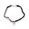 1X Gothic Velvet Heart  Choker Handmade Necklace Pendant Retro 80 90S