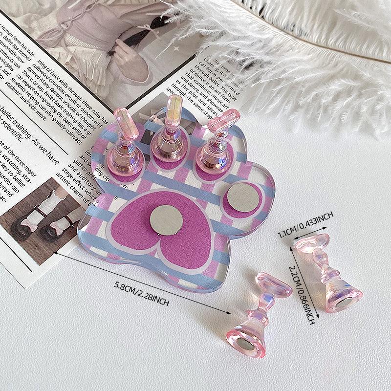Katzenpfote Magnetischer Nagelspitzenhalter Übungs-Displayständer Für Maniküre Press-On-Nagel Training Gel Harz Präsentationsregal Nagelständer
