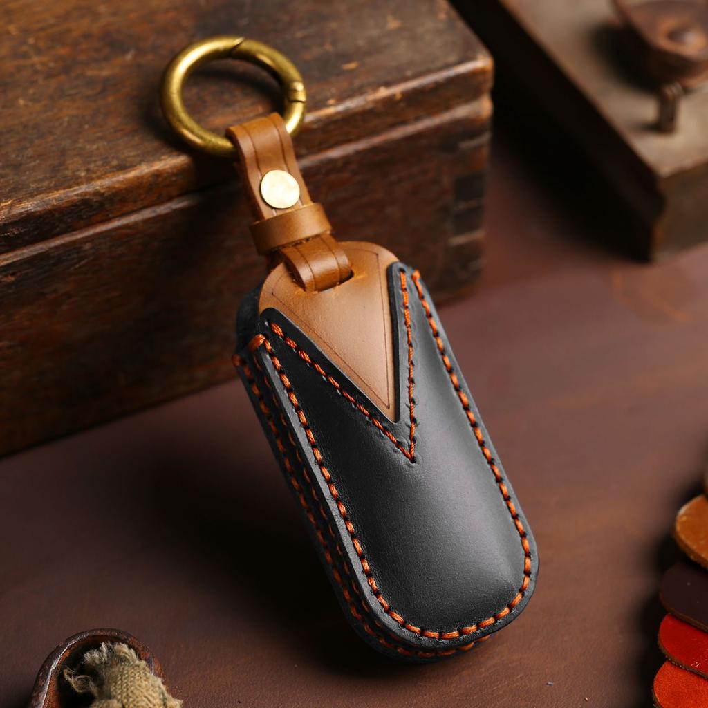 Leather Cover Protector Car Fob Key Case Holder Shell for Mazda 2 3 5 6 Gh Gj Cx3 Cx5 Cx9 Cx-5 Cx Remote Keychain Accessories
