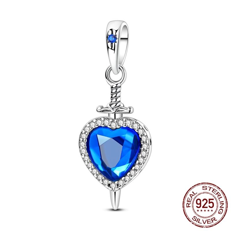 Mula Koppar Blå Resa Flygplan Berlocker Hänge Pärlor Passar Originalpan Armband Smycken För Kvinnor Diy Gåva