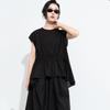 Sleeveless Oversized Black Casual Loose Summer Tee T Shirt Women T-shirt Tops