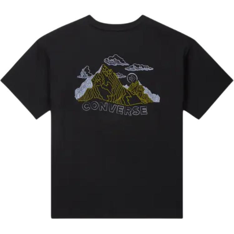 Converse Mountains T Shirt Unisex Black 10026680-A02
