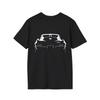 1963 Corvette Sting Ray Split Window T-Shirt C2 Rear and Front Outline Graphic