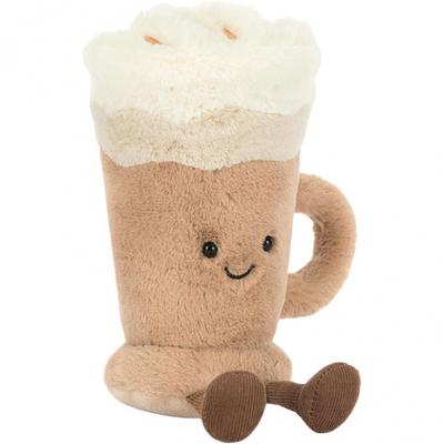 Jellycat Fun Food Series Latte Companion and Comfort Doll Plush Doll Sitting Height 12.7cm High