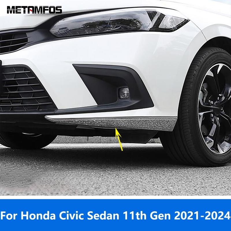 Front Rear Corner Bumper Trim For Honda Civic Sedan 11th Gen    2024 Anti-Collision Protection Strip Car Accessories