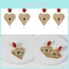Trendy 2021 Heart-shaped Alloy Plated Earrings For Women Ideal Gift Idea
