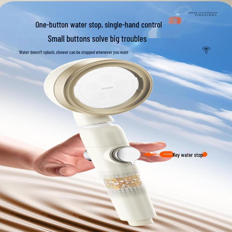 LANGZHIWEN Turbocharged Handheld Shower Set