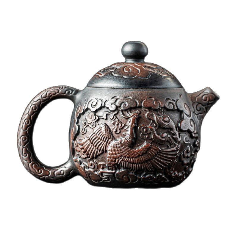 Purple Pottery Vintage Teapot Ceramic Kung Fu Teapot Single Teapot Pu'er Tea Making Device Tea Sets Chinese Tea Pot