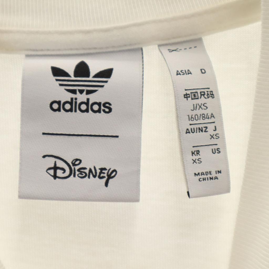 adidas Originals Disney collaboration Trefoil logo Goofy embroidery Short sleeve T-shirt Men's Used