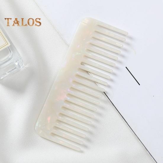 Cellulose Acetate Hair Comb Wide Teeth Anti-static Scalp Massage Pocket Comb Marbling Men Women Wet Dry Short Long Curly Hair Detangling Comb