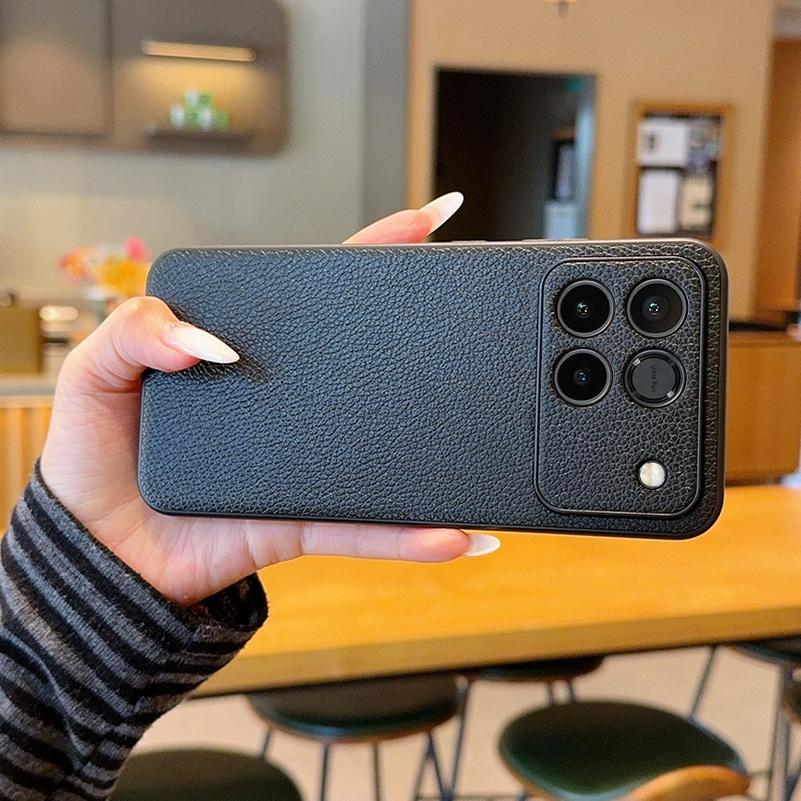 Good Skin Feel Lychee Plain Leather Phone Case For Honor Win honor Win RT Slim Protective Cover