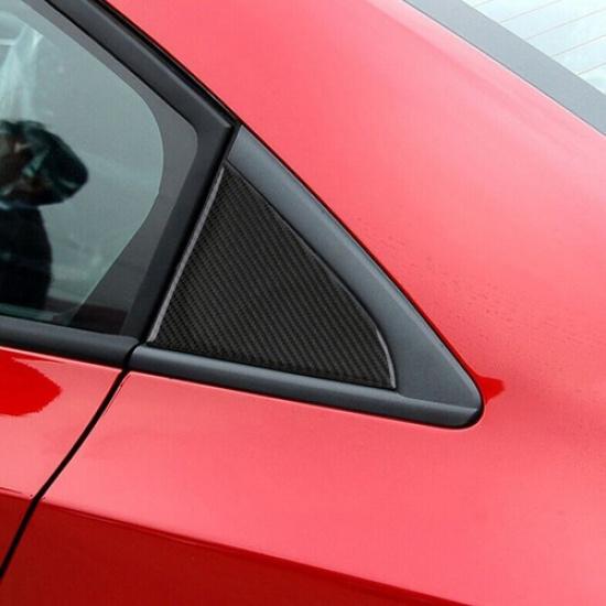 Carbon Fiber Rear Window Triangle Cover Trim Cover For Chevrolet Cruze 2009-2015