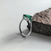Серебряное кольцо с изумрудом nano 1.708ct, вес изделия 1,88 гр (2205364)