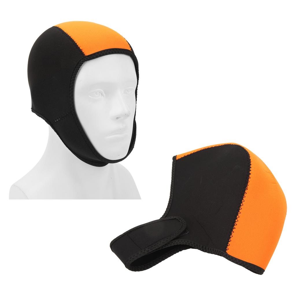 Potápěčská kukla Termální Plavecká Surfingová Potápěčská Kukla Ochrana proti Slunci a UV Rychleschnoucí pro Muže Ženy Černá Oranžová