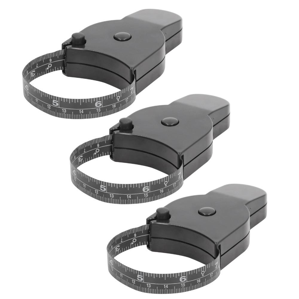 3pcs Dual Scale Retractable Measuring Tape Mini Portable Fitness Tape Weight Loss Tracking