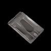 Vertical PC Card Bag with Telescopic Zinc Alloy Oval Easy To Pull Buckle - with Expansion Clip Transparent Card Holder