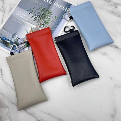 Soft PU Leather Eyewear Storage Bag Waterproof Sunglasses Case New Fashion Eyewear Pouch  Eyewear