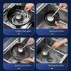 Ergonomic Cleaning Tool Stainless Steel Pot Brush, with Handle, Heavy Comfortable Grip Scrubber Duty Kitchen Scrubbing for Pans Grill Dishes