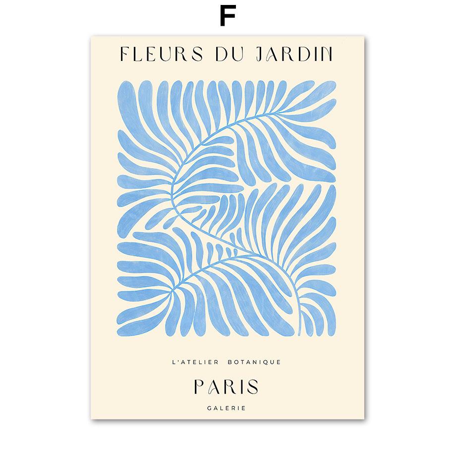 Abstract Fresh Flower Market Paris Plant Leaf Boho Nordic Posters And Prints Wall Art Canvas Painting Pictures Living Room Decor