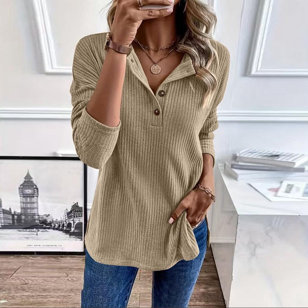 Damen Übergröße Lässiges Sweatshirt Locker Gestricktes Oberteil