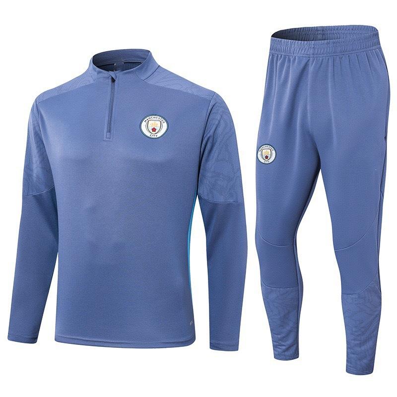 Autumn And Winter Real Madrid Barcelona Arsenal Training Suit Long Sleeve Half Zipper Football Suit Sportswear Adult Suit