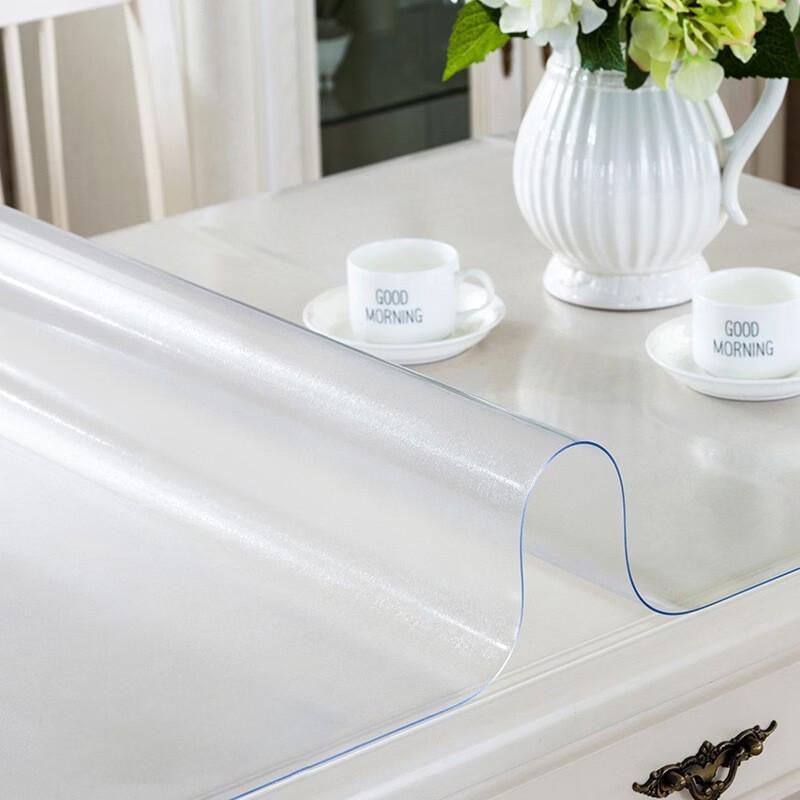 Transparent Frosted PVC Table Protector Mat