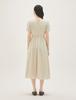 Roem Square Neck Short Sleeve Dress Rmowg26Rt1