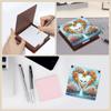 Wooden DIY Diamond Painting Kit Note Box Contains 160 Sheets of Paper Sticky Note Holder Diamond Art for Office Desk