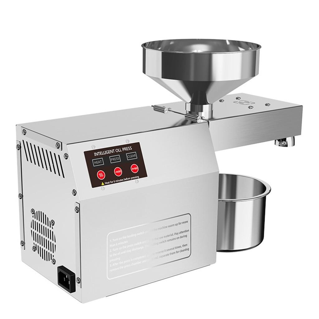 Domácí lis na horký/studený olejový lis 600W automatický lis na olejový extraktor Elektrický lis na olejový lis na arašídovou řepku Sezam 43*15*28cm