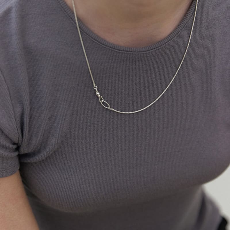 

mimesi Hook Rope Chain Necklace 45cm