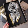 Fashion New Luxury Silk Square Scarf Floral Women Neck Scarves Hair Bandana Headkerchief Shawl Wrap Hijab Echarpe