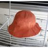 Fashion Fisherman's Hat Female Spring and Summer Pleated Elastic Show Face Small Sun Hat Female Summer Small Brim Color Combination Leisure Basin Hat