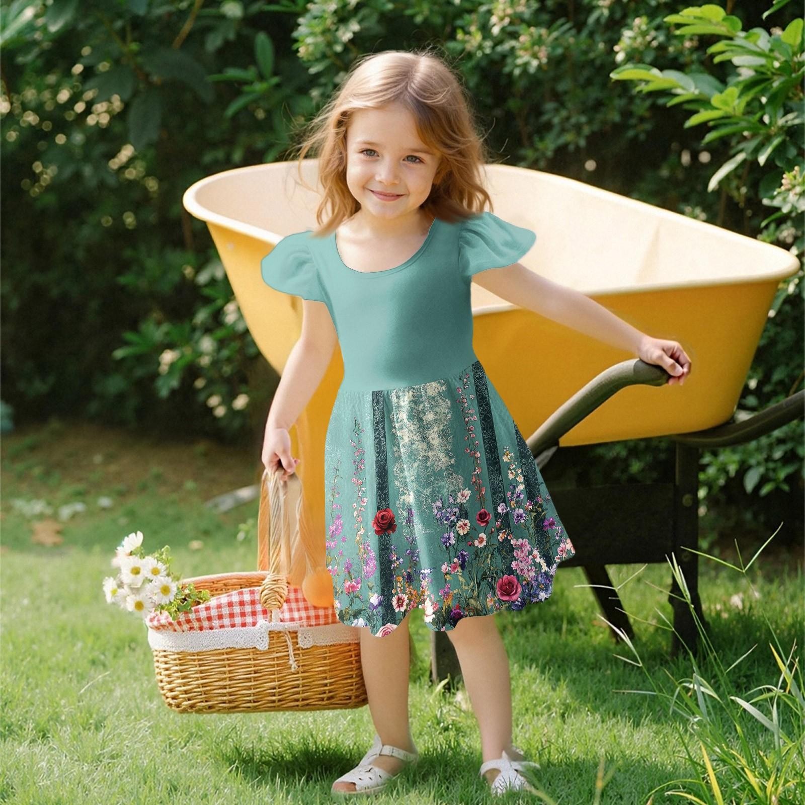 

Девочки Платье с рукавами для малышей Платья Повседневные платья для вечеринок и школ Одежда для девочек 160