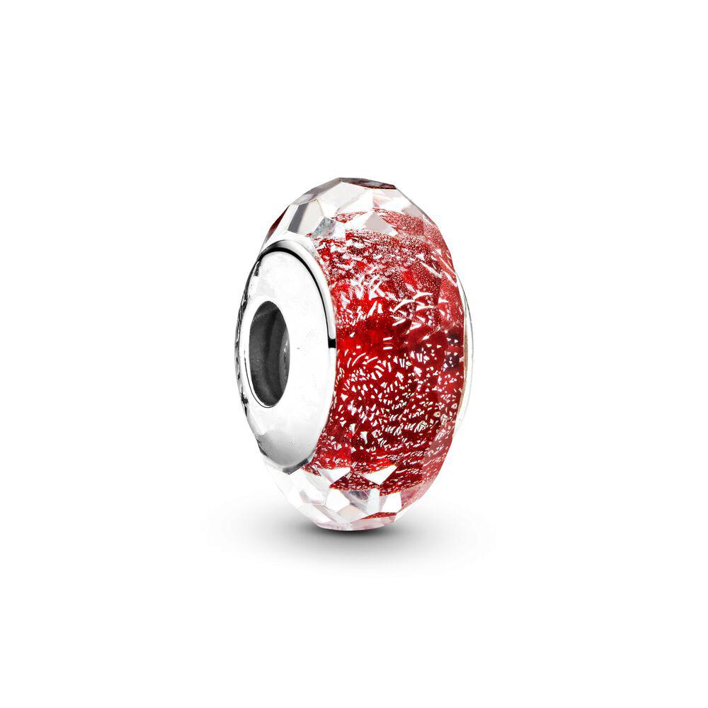 NEW Sparkling Red Series Charm Bead Clip Fit Original Silver Bracelet DIY Jewelry Christmas Gift Reindeer Motorcycle Dangle