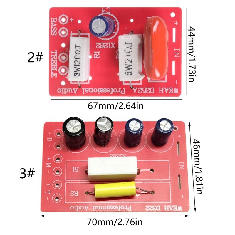 80W 2 Way/3 Way Crossover Filters Frequency Divider