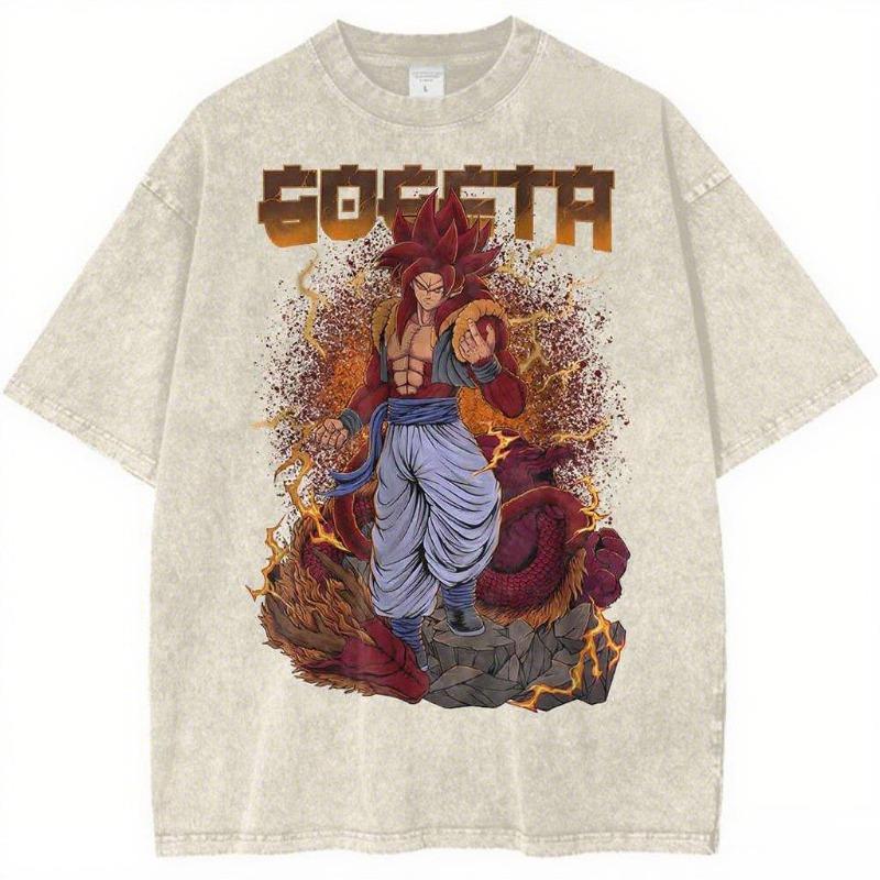 Spring Summer Anime Jujutsu Kaisen Vintage Washed T Shirt Gojo Satoru Shirt Men Women Harajuku Cotton Hip Hop Streetwear Casual