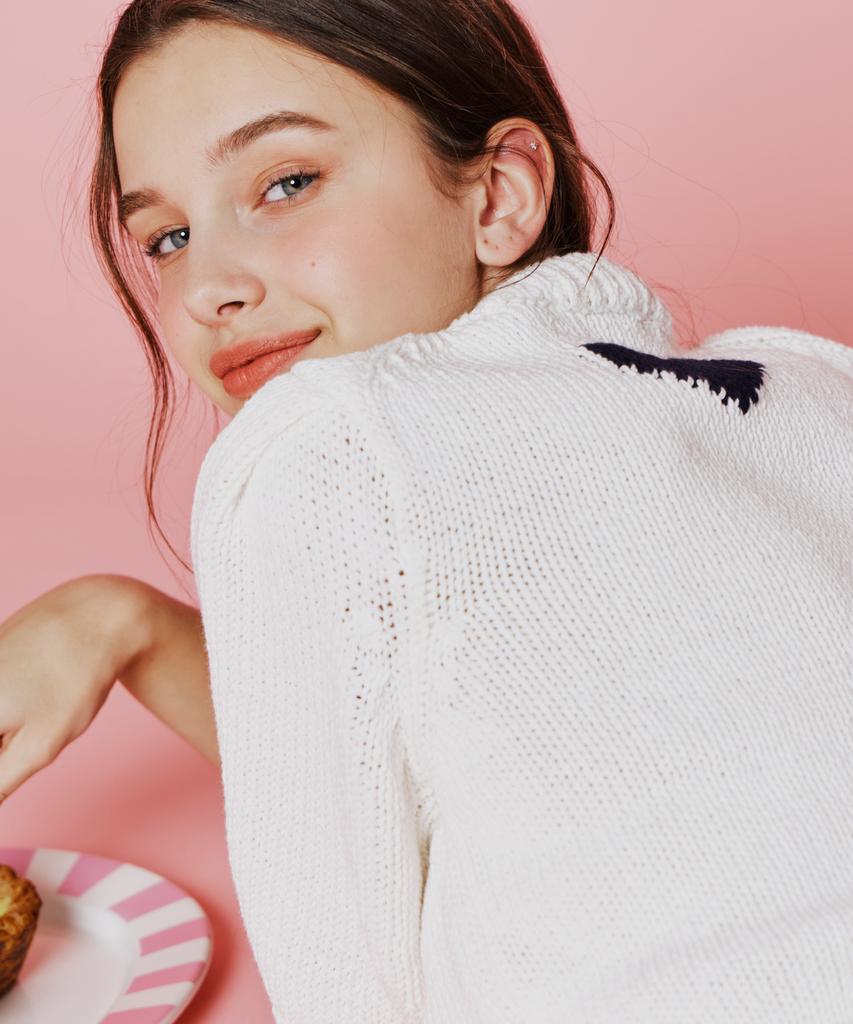 Opeundoeoseutyudio Heart Volume Knit Ivory