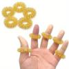 0pcs Acupressure Finger Rings: Spiky Spring Massager for Stress & Tension Relief, Sensory Therapy for Daily Use
