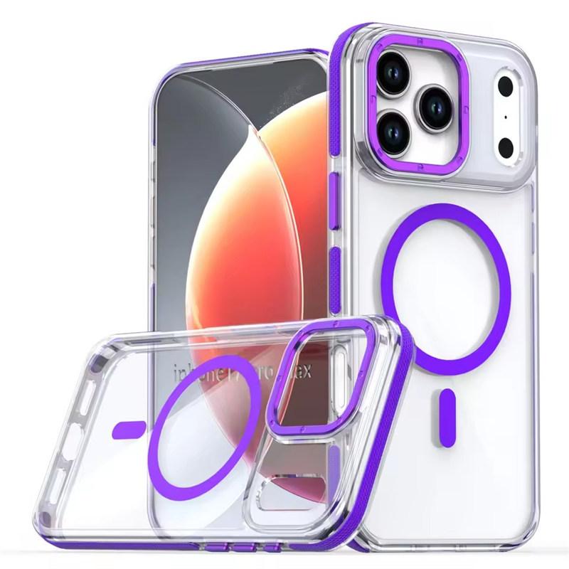 Luxury Shockproof Magsafe Wireless Charge Clear Case For iPhone 17 Pro Max 16 15 14 Plus 13 12 Pro Max 16e 17Air Magnetic Cover