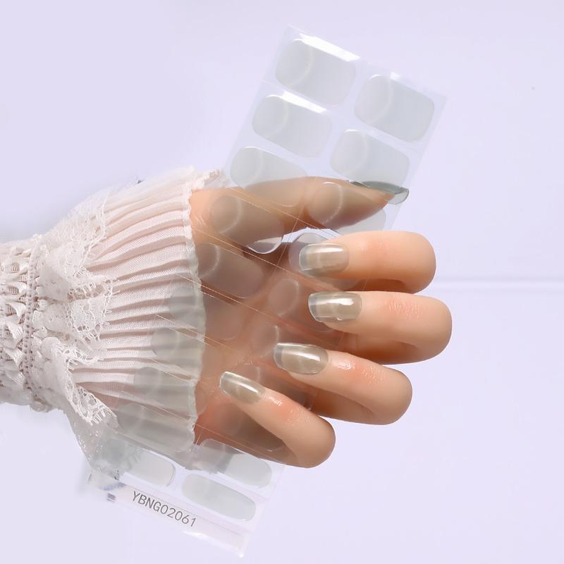 Semi-curing Light Therapy Nail Stickers Gel Nail Stickers Semi-curing Light Lamp Nail Stickers Harden, Last Long and Are Waterproof