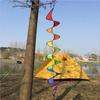 Garden Wind Spinners Rainbow Twirler Winder Bunting Outdoor Hanging Decorations Camping Accessories for Yard Forest Ornaments