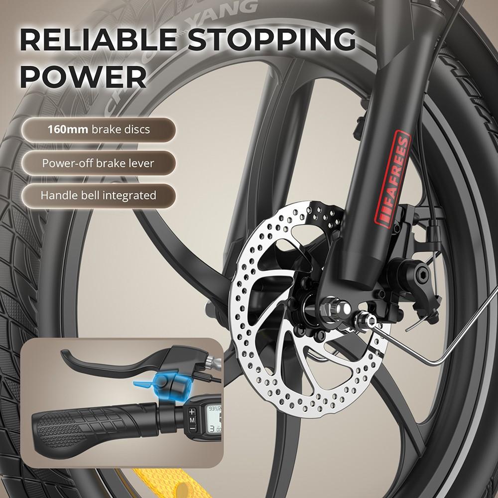 Fafrees F20+ Folding Electric Bike, 250W Motor, 36V 20Ah Battery, 20*3.0 Inch Tires, 25km/h Max Speed