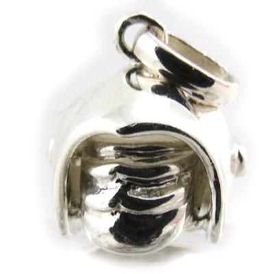 [J3803] - Gliedanhänger 'Feuerwehrmann' aus Silber