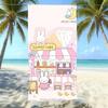 Miffy Rabbit Beach Towel Microfiber Quick Drying Absorbent Cartoon Printed Seaside Resort Bath Towel